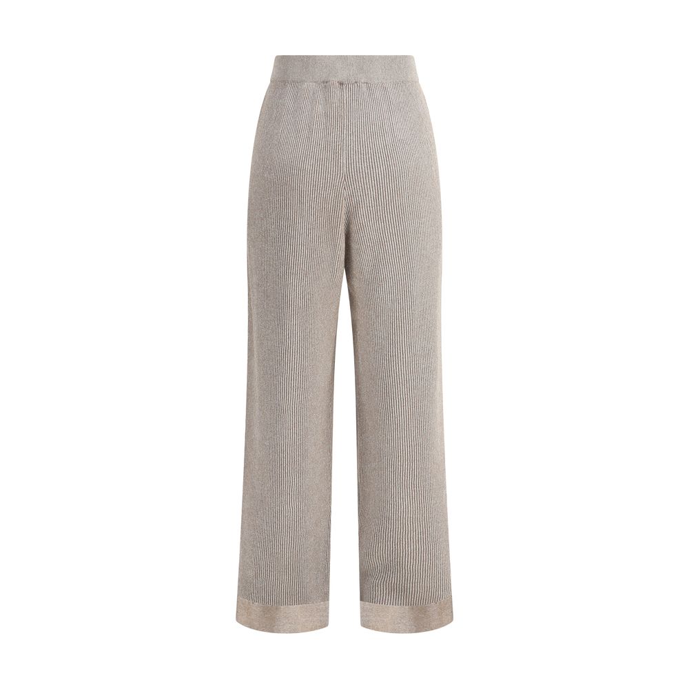 Brunello Cucinelli Ribbed lurex Pants Brunello Cucinelli