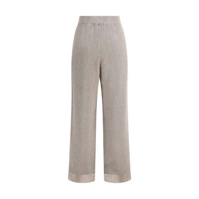 Brunello Cucinelli Ribbed lurex Pants Brunello Cucinelli