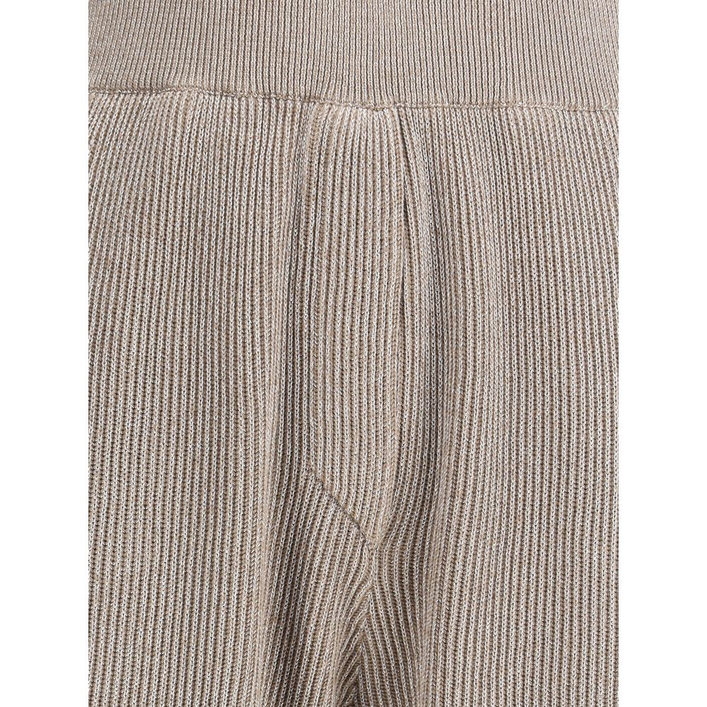 Brunello Cucinelli Ribbed lurex Pants Brunello Cucinelli