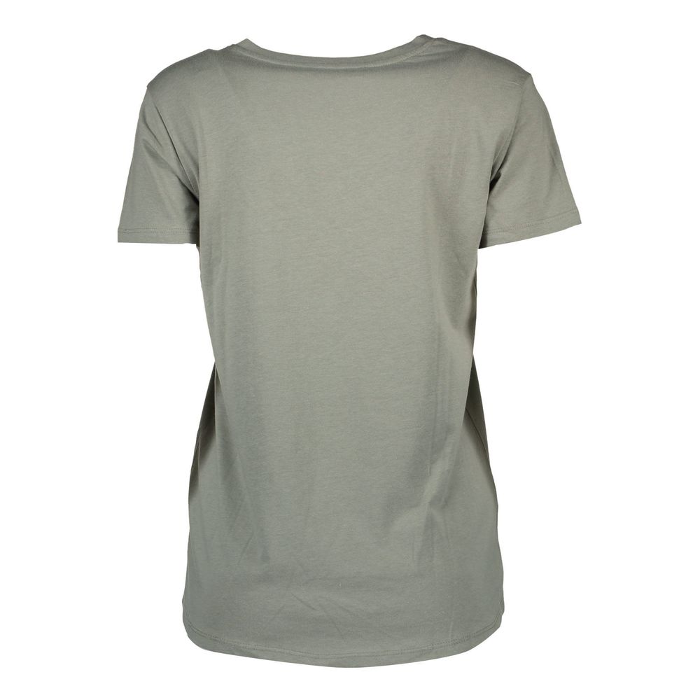 Silvian Heach Green Cotton Unisex T-Shirt Silvian Heach