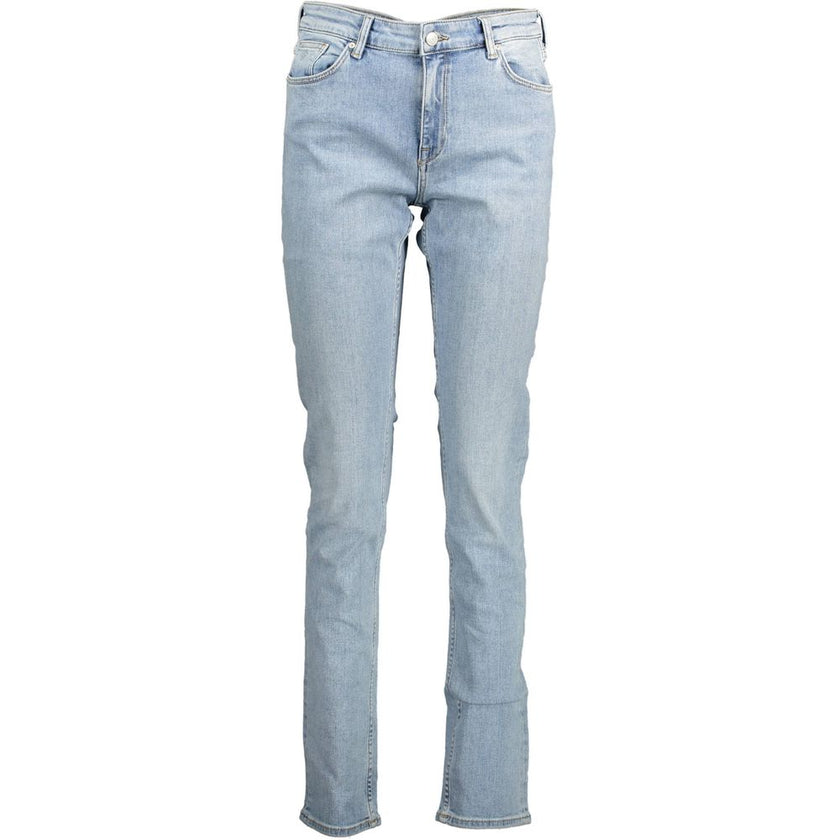 Gant Blue Organic Cotton Women Jeans Gant