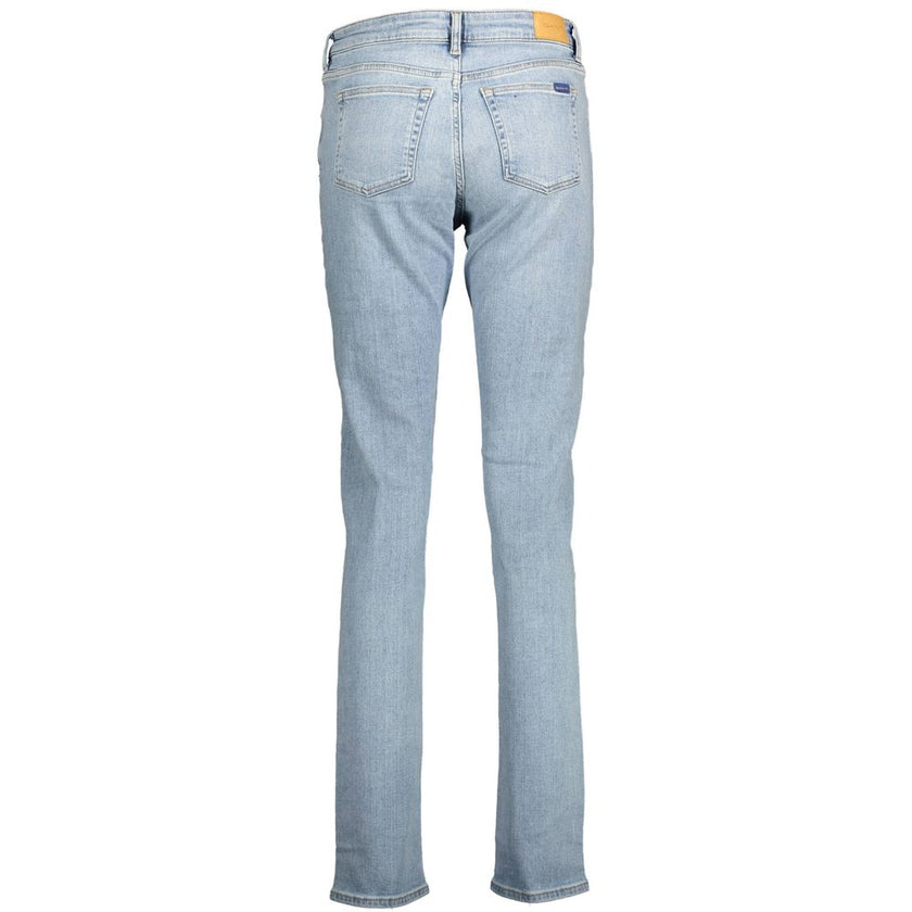 Gant Blue Organic Cotton Women Jeans Gant