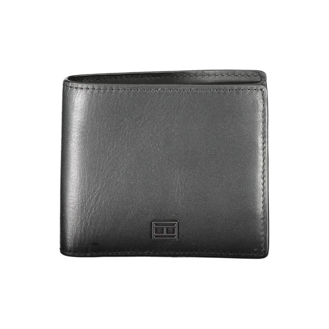 Tommy Hilfiger Black Leather Men Wallet Tommy Hilfiger