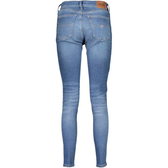 Tommy Hilfiger Blue Cotton Women Skinny Jean Tommy Hilfiger