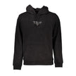 Tommy Hilfiger Black Cotton Men Sweater with Hood Tommy Hilfiger
