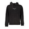 Tommy Hilfiger Black Cotton Men Sweater with Hood Tommy Hilfiger