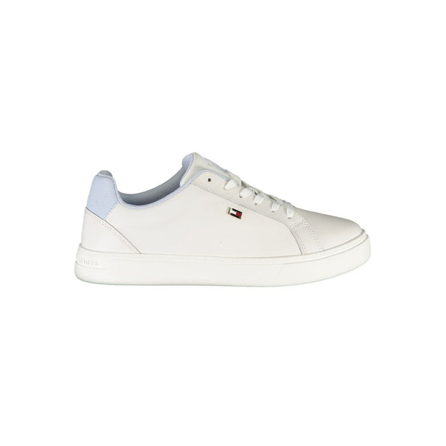 Tommy Hilfiger White Polyester Sneaker Tommy Hilfiger