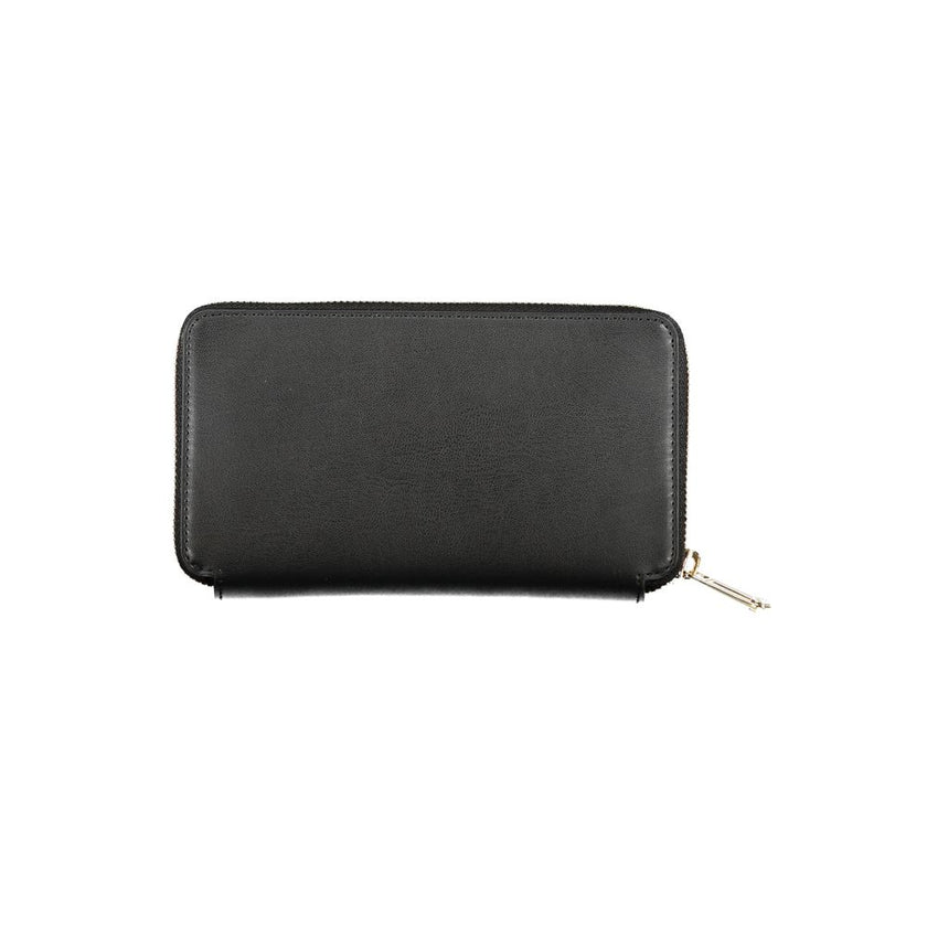 Tommy Hilfiger Black Polyurethane Women Wallet Tommy Hilfiger