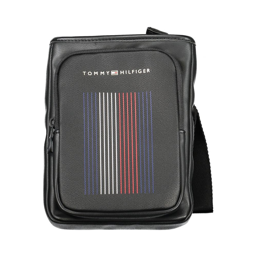 Tommy Hilfiger Black Polyurethane Men Shoulder Bag Tommy Hilfiger