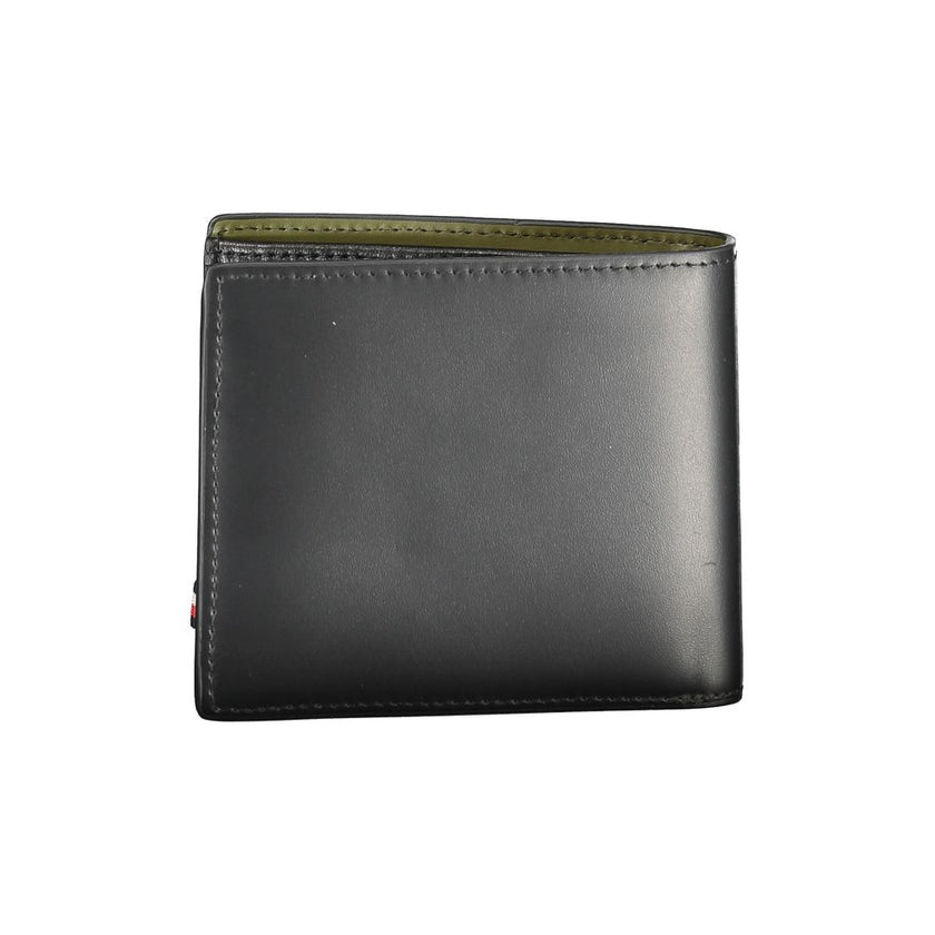 Tommy Hilfiger Black Leather Men Wallet Tommy Hilfiger