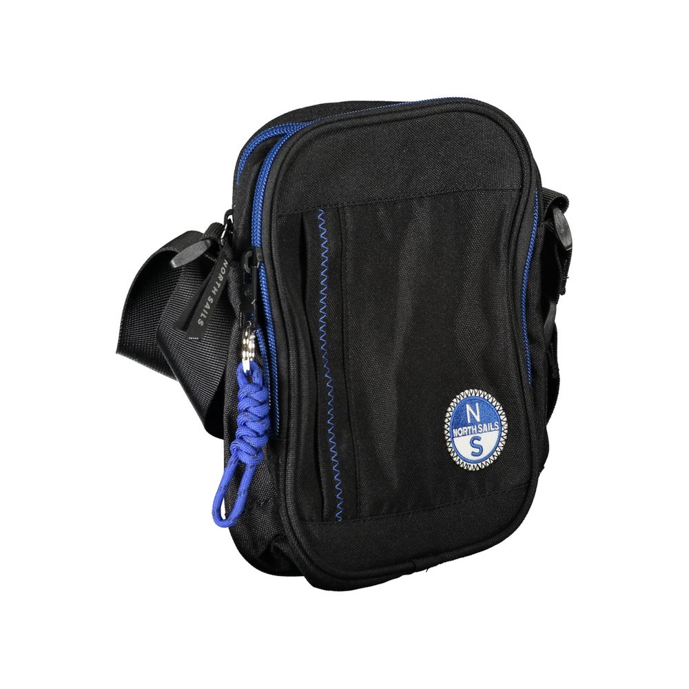 North Sails Black Polyester Men Shoulder Bag North Sails