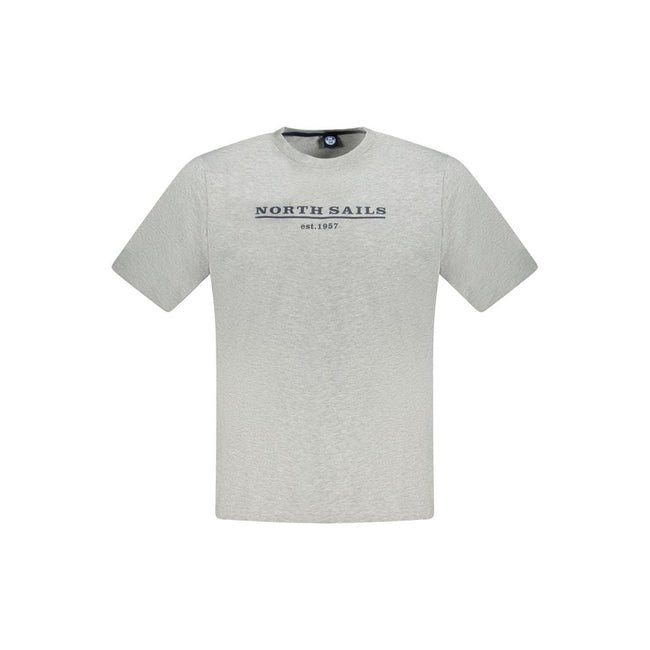 North Sails Brown Cotton Men T-Shirt North Sails