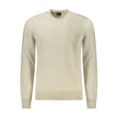 Hugo Boss Beige Cotton Men Sweater Hugo Boss