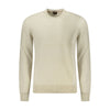 Hugo Boss Beige Cotton Men Sweater Hugo Boss