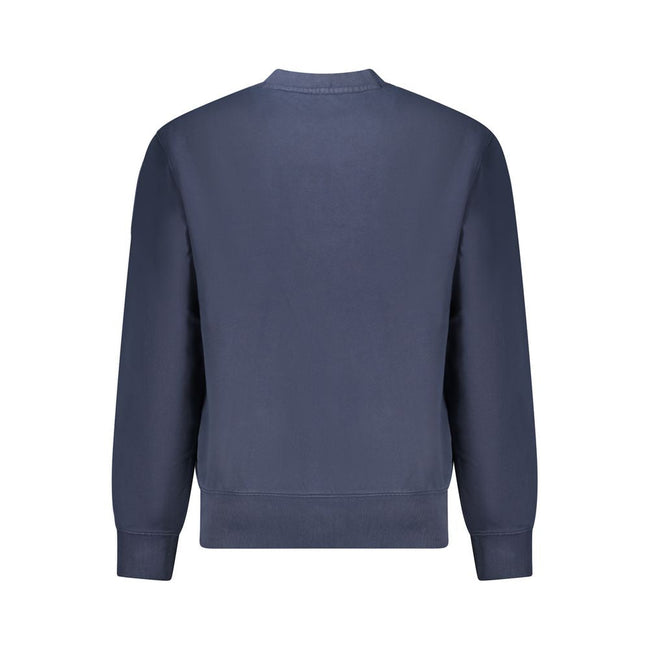 Hugo Boss Blue Cotton Men Sweater Hugo Boss
