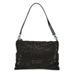 Mario Valentino Black Polyester Women Handbag with Rhinestone Details Mario Valentino