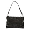 Mario Valentino Black Polyester Women Handbag with Rhinestone Details Mario Valentino