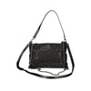 Mario Valentino Black Polyester Women Handbag with Rhinestone Details Mario Valentino