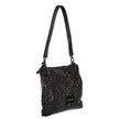 Mario Valentino Black Polyester Women Handbag with Rhinestone Details Mario Valentino