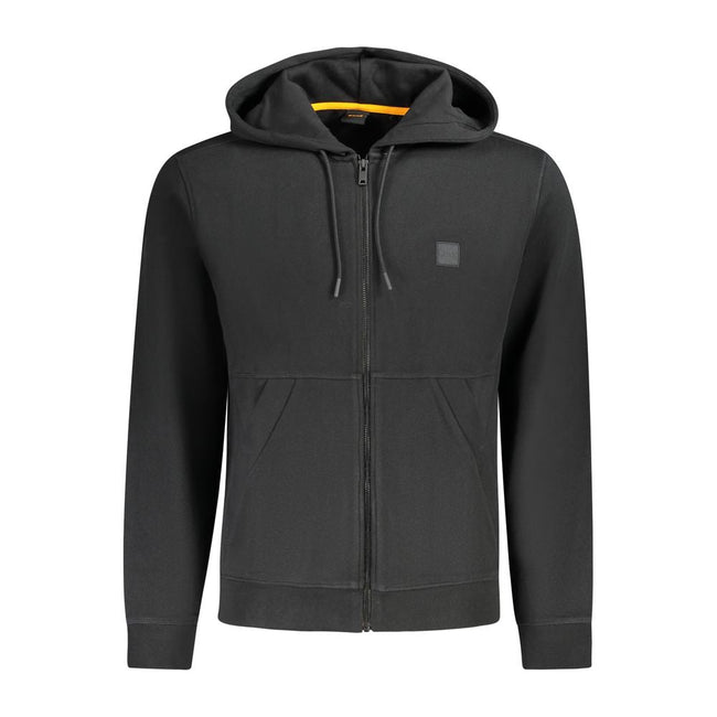 Hugo Boss Black Cotton Men Sweater Hugo Boss