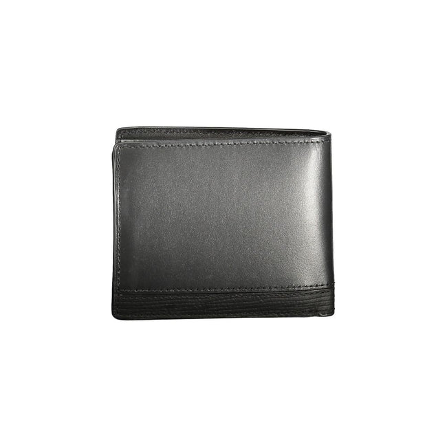 Tommy Hilfiger Black Leather Men Wallet Tommy Hilfiger