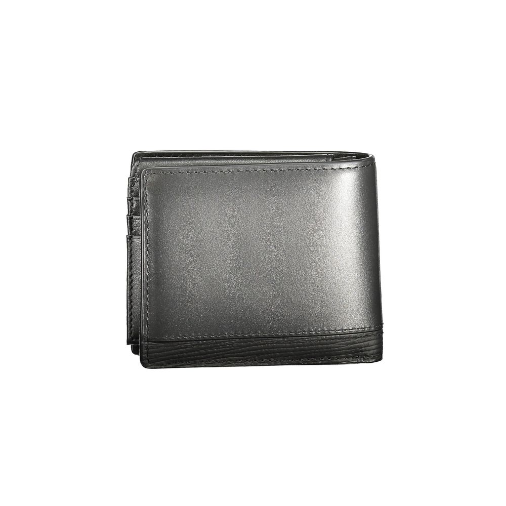 Tommy Hilfiger Black Leather Men Wallet Tommy Hilfiger