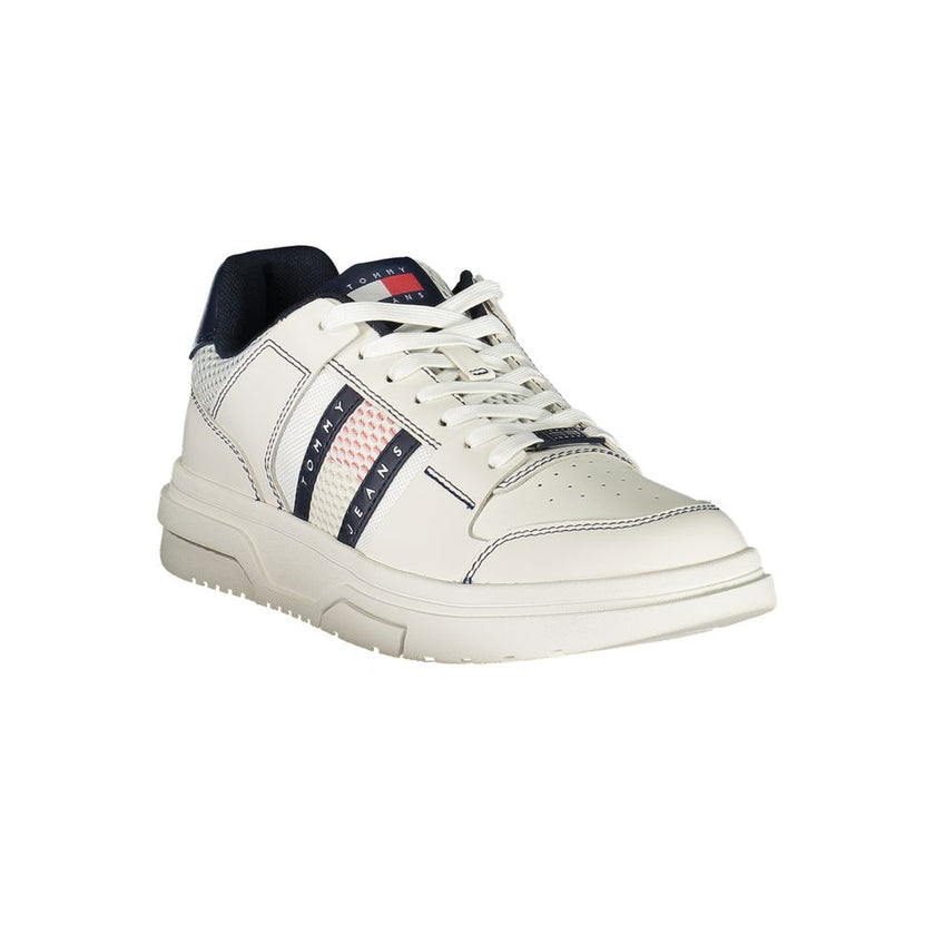 Tommy Hilfiger Blue Leather Men Sneaker Tommy Hilfiger
