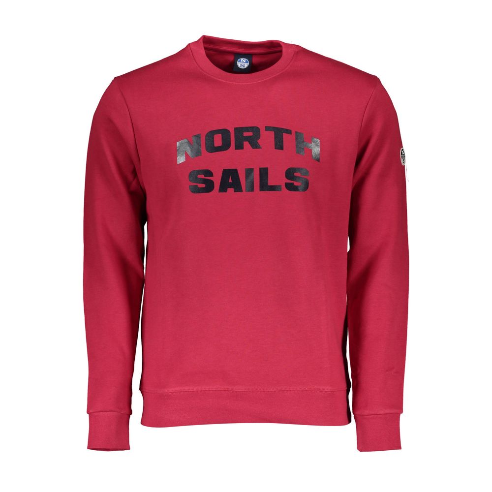 North Sails Red Cotton Men Sweater North Sails