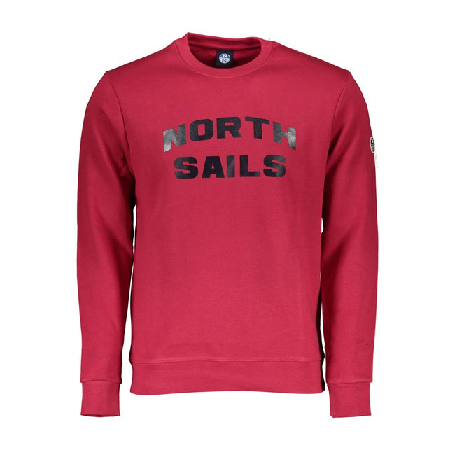 North Sails Red Cotton Men Sweater North Sails