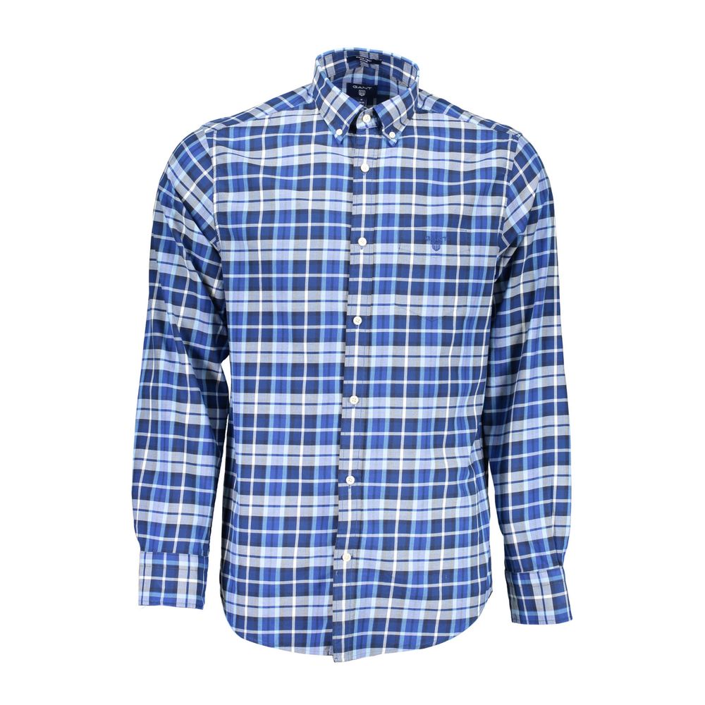 Gant Blue Cotton Men Shirt Gant