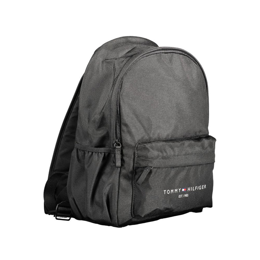 Tommy Hilfiger Black Polyester Men Backpack Tommy Hilfiger