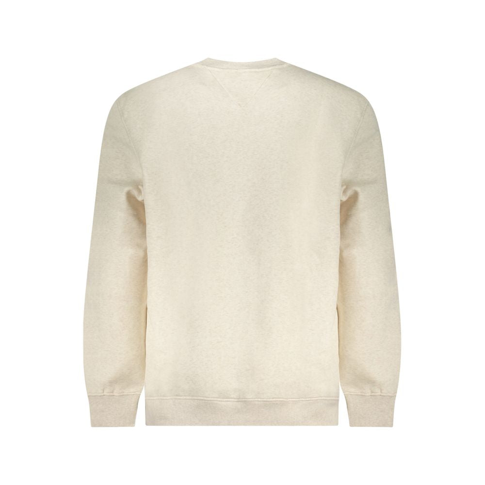 Tommy Hilfiger Beige Cotton Men Sweater Tommy Hilfiger
