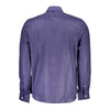 North Sails Blue Linen Men Shirt North Sails