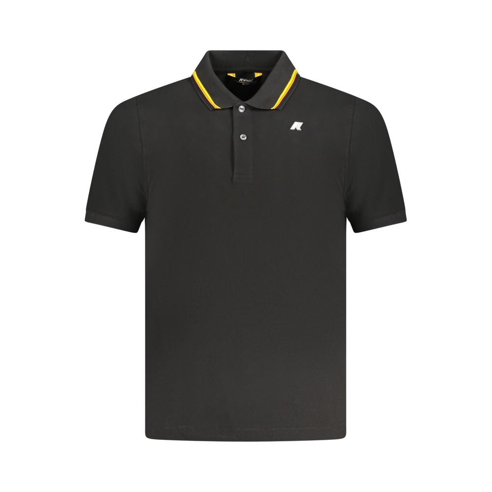 K-WAY Black Cotton Polo Shirt K-WAY