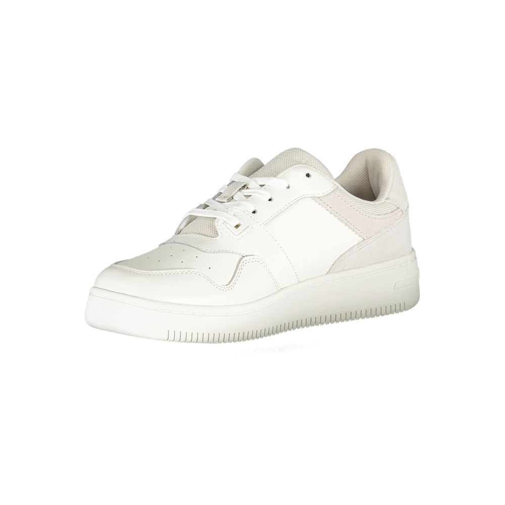Tommy Hilfiger White Polyester Sneaker Tommy Hilfiger