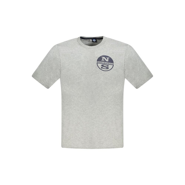 North Sails Brown Cotton Men T-Shirt North Sails