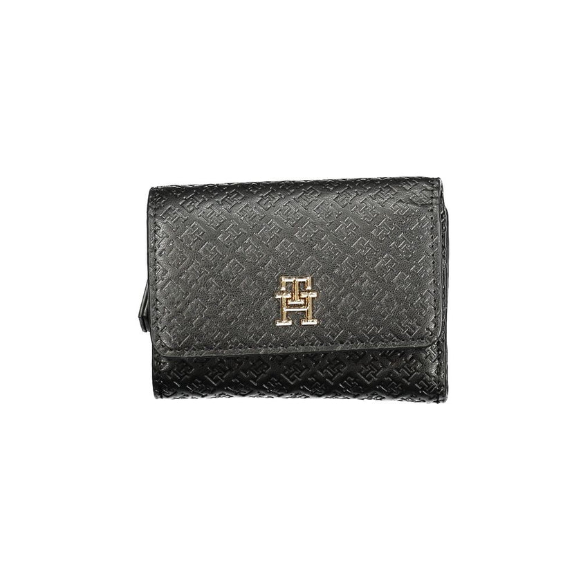 Tommy Hilfiger Black Polyethylene Women Wallet Tommy Hilfiger