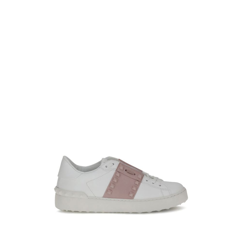 Valentino Garavani White Calf Leather Bos Taurus Low Top Sneakers Valentino Garavani