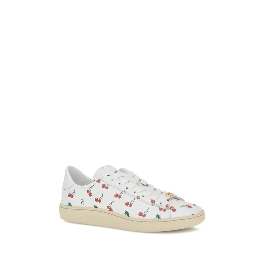 Valentino Garavani White Calf Leather Bos Taurus Low Top Sneakers Valentino Garavani