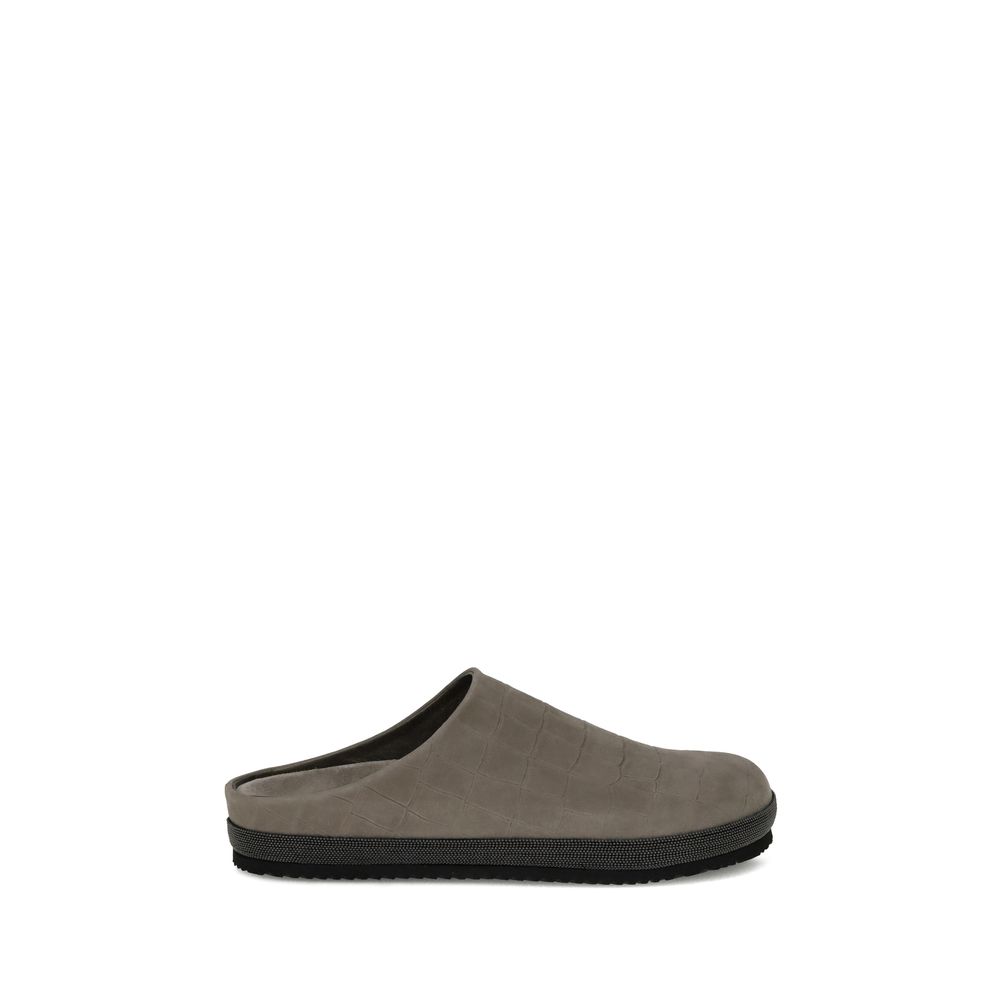 Brunello Cucinelli Leather Mules Brunello Cucinelli