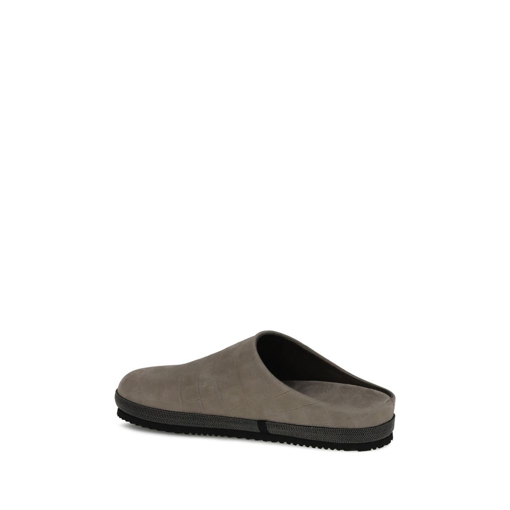 Brunello Cucinelli Leather Mules Brunello Cucinelli