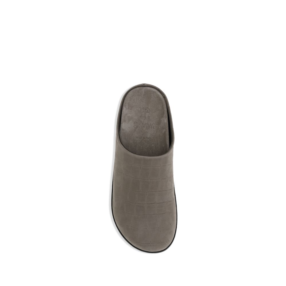 Brunello Cucinelli Leather Mules Brunello Cucinelli