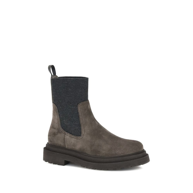 Brunello Cucinelli Suede Ankle Boots Brunello Cucinelli