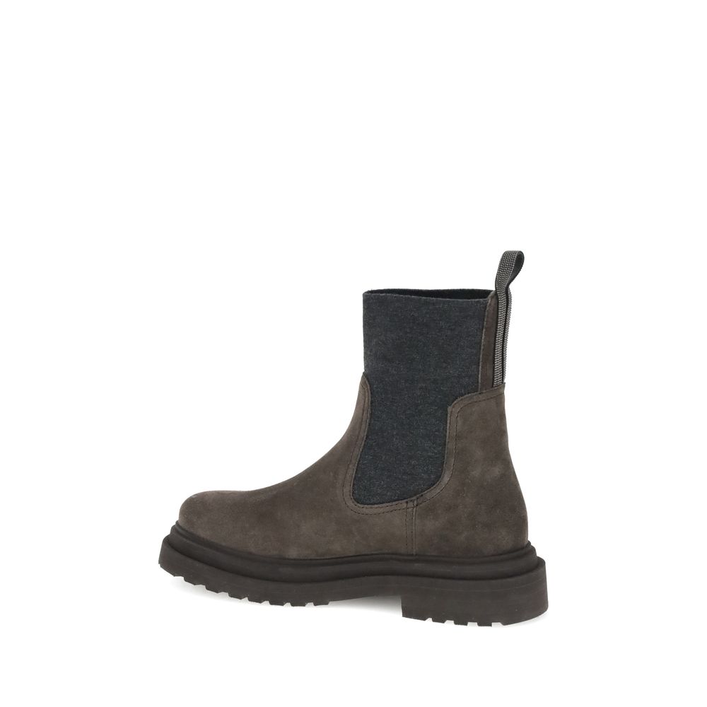 Brunello Cucinelli Suede Ankle Boots Brunello Cucinelli