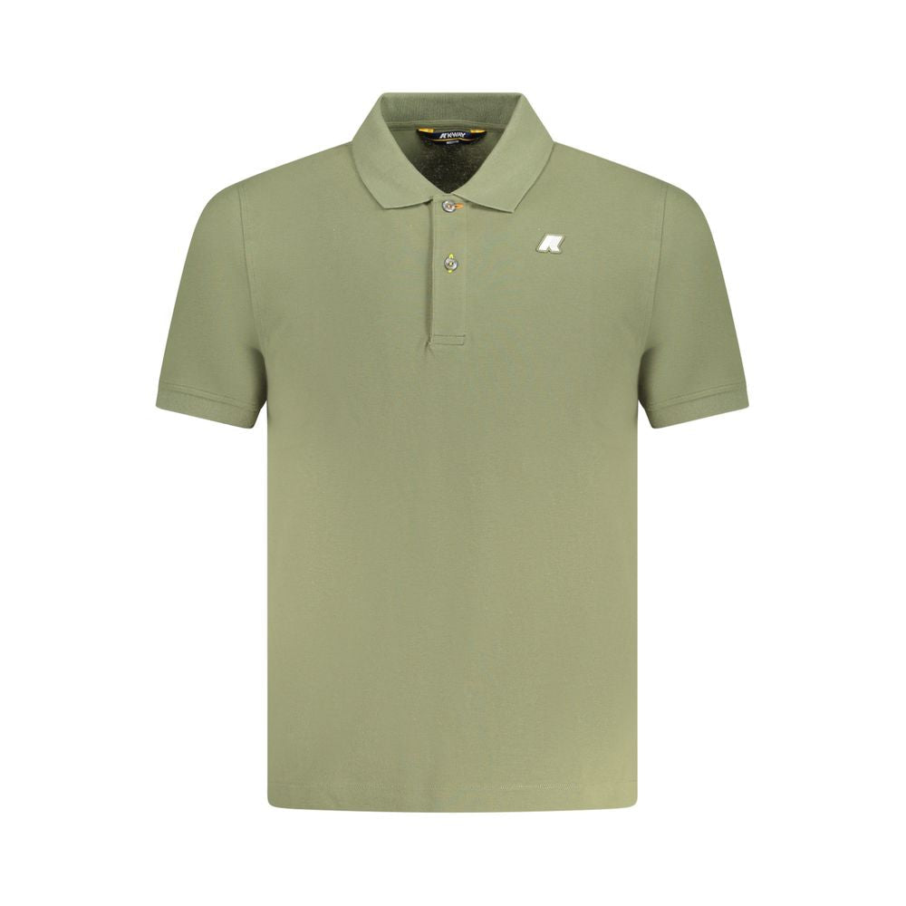 K-WAY Green Cotton Polo Shirt K-WAY