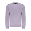 Hugo Boss Purple Cotton Men Sweater Hugo Boss