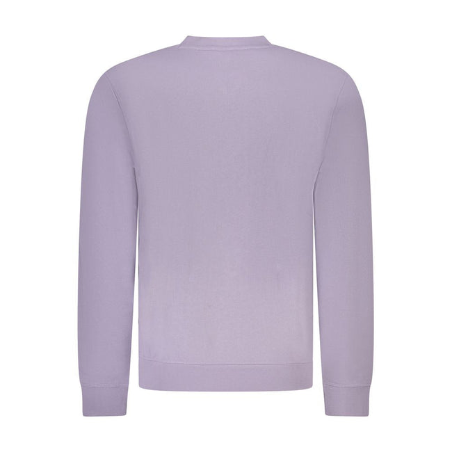 Hugo Boss Purple Cotton Men Sweater Hugo Boss