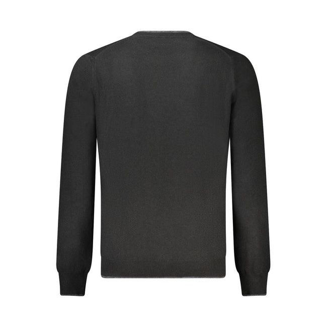 North Sails Black Wool Men Sweater North Sails