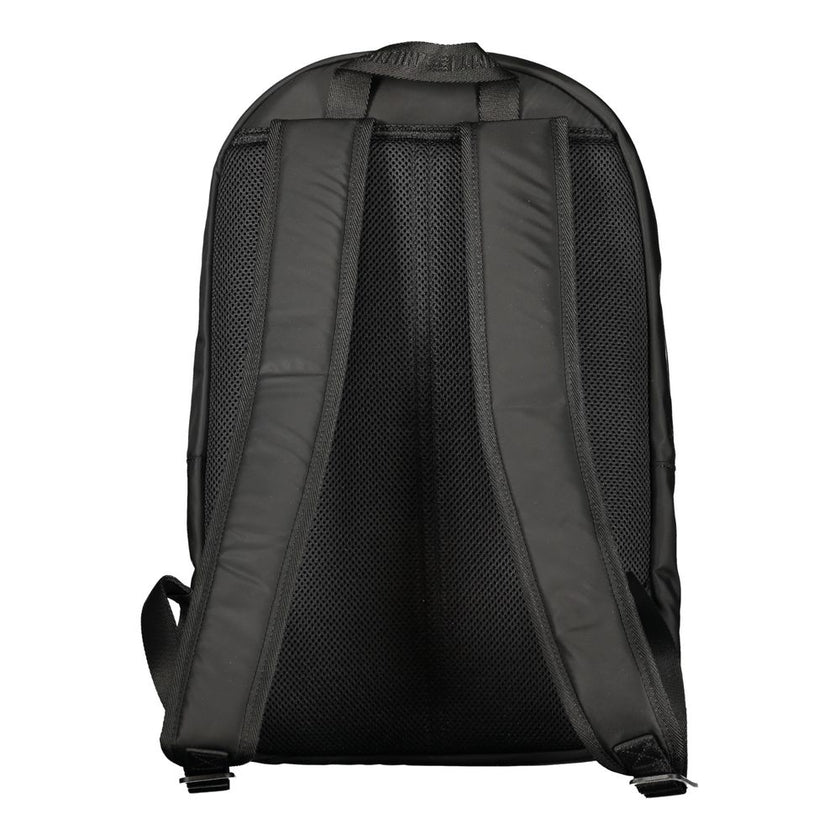 Tommy Hilfiger Black Polyester Men Backpack Tommy Hilfiger