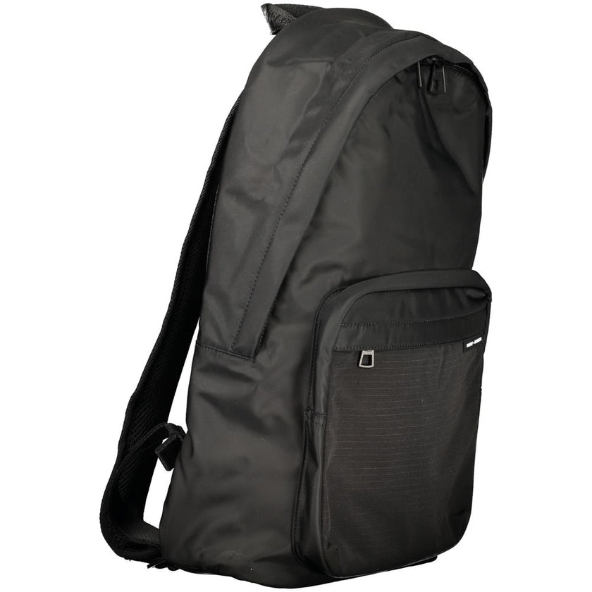 Tommy Hilfiger Black Polyester Men Backpack Tommy Hilfiger